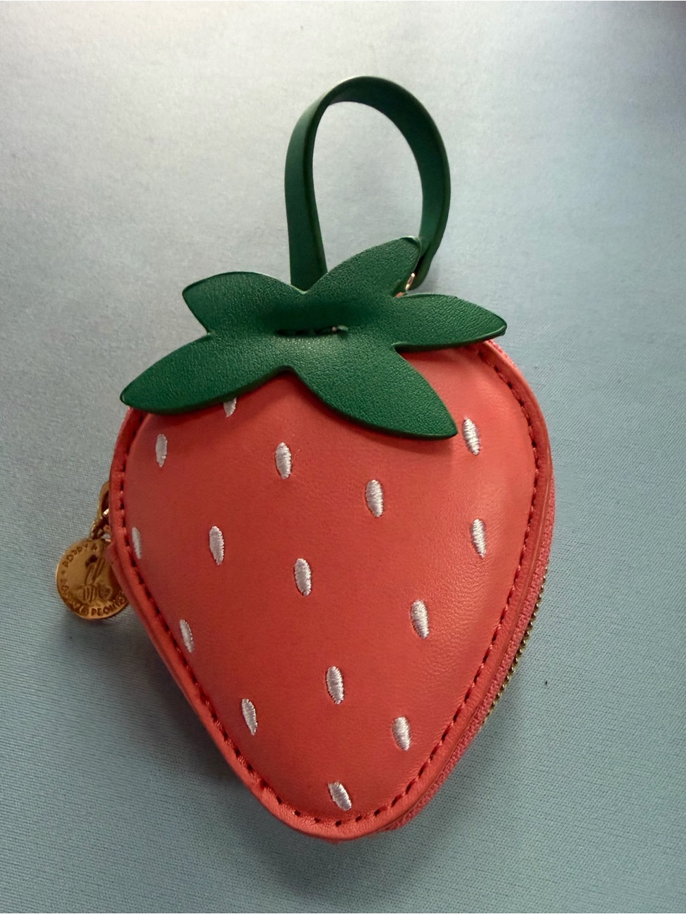 Poppy & Peonies Strawberry Bag Charm